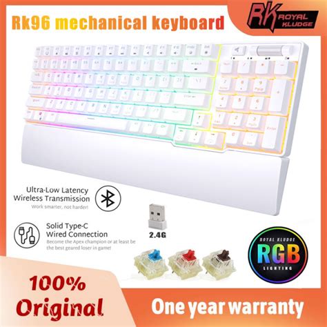 Royal Kludge Rk Wireless Bluetooth Mechanical Keyboard Three Mode Rgb Hot Swap Gaming Keyboard