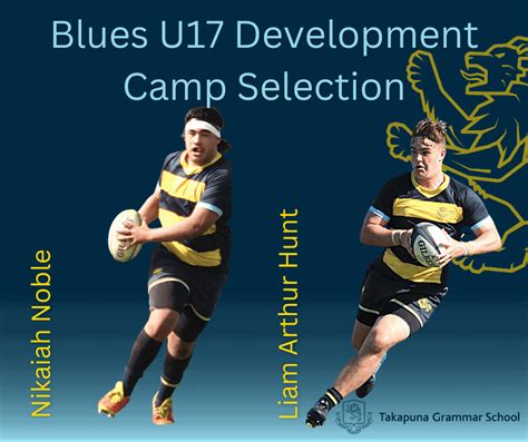 rugby blues  development camp selections