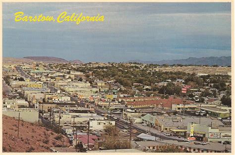Barstow, CA - vintage postcard of downtown section looking… | Flickr