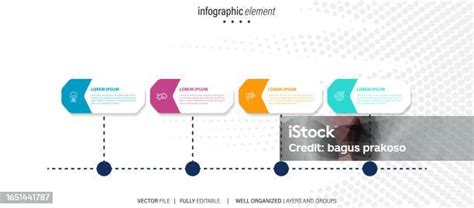 4개의 텍스트 상자 인포그래픽 요소 프리젠테이션을 위한 비즈니스 템플릿입니다 4가지 옵션 또는 단계가 있는 벡터 개념입니다 0