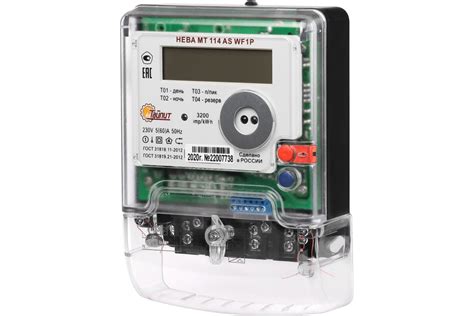 Счетчик электроэнергии ТАЙПИТ НЕВА МТ 114 AS WF1P 560A Wi-Fi регион ...