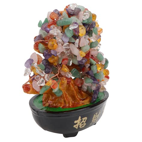 Crystal Lucky Tree Desktop Ornament Home Adornment Photo Prop Ornament
