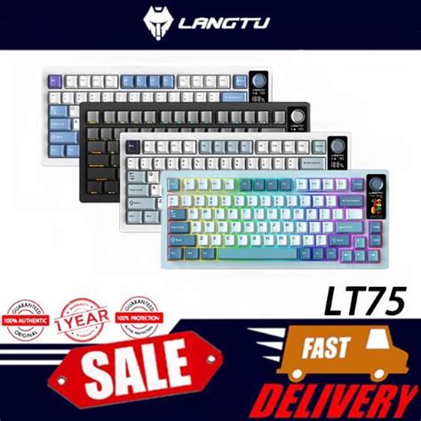 LANGTU LT Mode Mechanical Keyboard RGB Backlight With Screen Knob Hot Swappable Mechanical