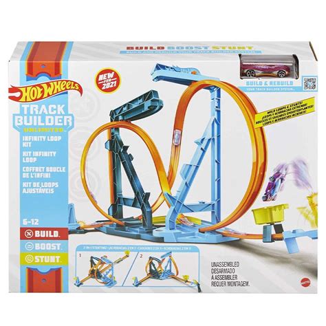 Mattel Hot Wheels Track Builder Action Infinity Loop Kit Автомобильный Комплект Для Трека С