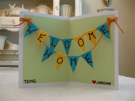 Welcome Home Card and Banner DIY Ideas