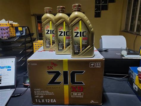 Zic 5W40 x9 Fully Synthetic (1L)- Original (Gasoline Engine) | Lazada PH
