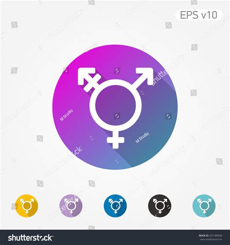 Colored Icon Of Sex Symbol With Shadow Royalty Free Stock Vector Avopix