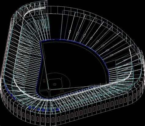 Stadium 3d Dwg Model For Autocad • Designs Cad