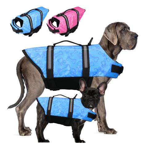 NEWEEN Dog Life Jackets Dog Life Vests for Swimming Beach Boating with High Buoyancy Dog