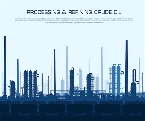 Premium Vector | Oil and gas refinery