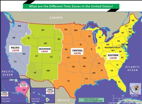 Us Political Map With Time Zones