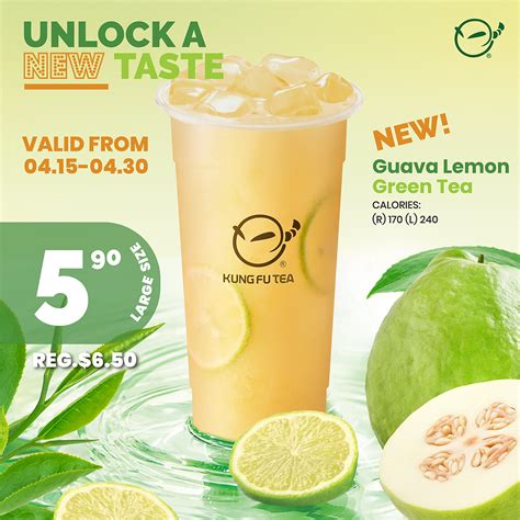 Unlock a New taste! 🍋 𝗚𝘂𝗮𝘃𝗮 𝗟𝗲𝗺𝗼𝗻 𝗚𝗿𝗲𝗲𝗻 𝗧𝗲𝗮