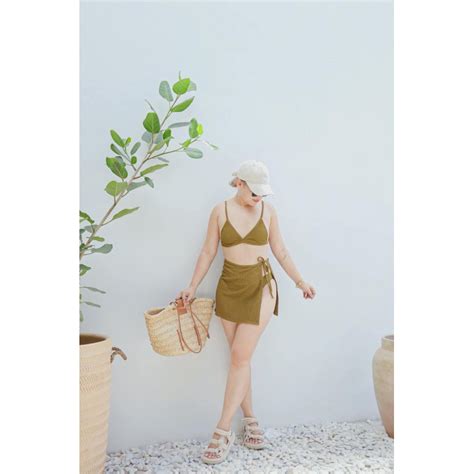 HAPEE JONEE BLAIR 3 PIECE SWIMWEAR BIKINI WITH COVER UP SET BIKINI TOP BIKINI BOTTOM COVER UP