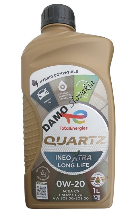 TOTAL QUARTZ INEO XTRA LONG LIFE 0W 20 1l Motorové oleje sk