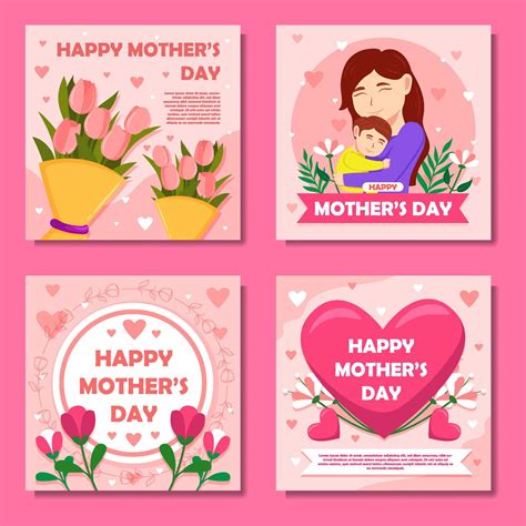 Happy Mothers Day Social Media Post 6794798 Vector Art At Vecteezy