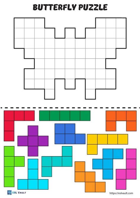 tetris puzzles printable puzzles  kids puzzle games  kids