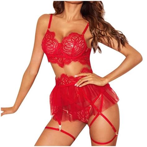 Ensemble Lingerie sexy dentelle vêtements de nuit minijupe Violet Cdiscount Prêt à Porter