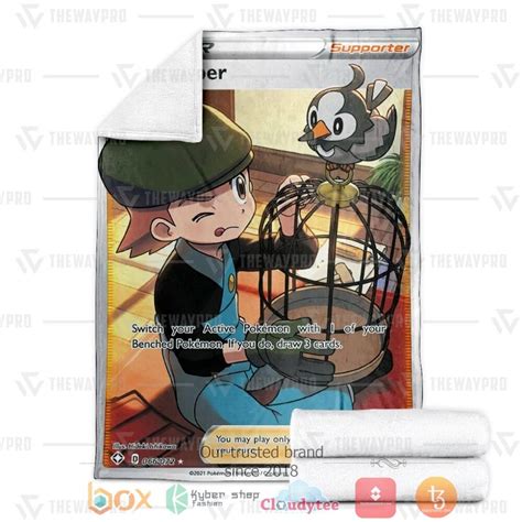 Hot Anime Pokemon Bird Keeper Shining Fates Trainer Blanket Express