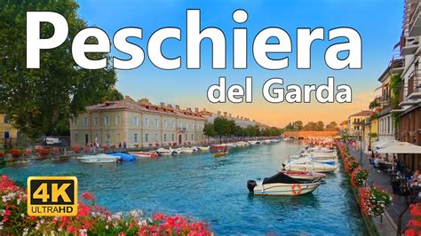 Peschiera Del Garda Italy Sunset Walking Tour K Ultra Hd Youtube