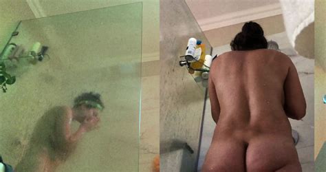 Gorgeous Hairy Brunette Shower