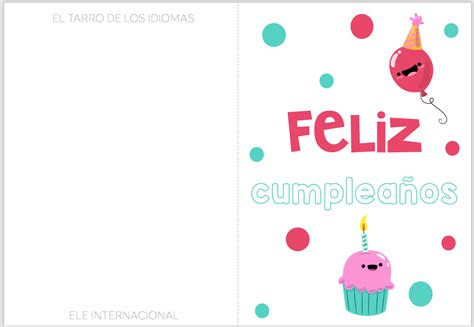 Tarjetas De Feliz Cumplea Os Para Imprimir Y Escribir Personalizada