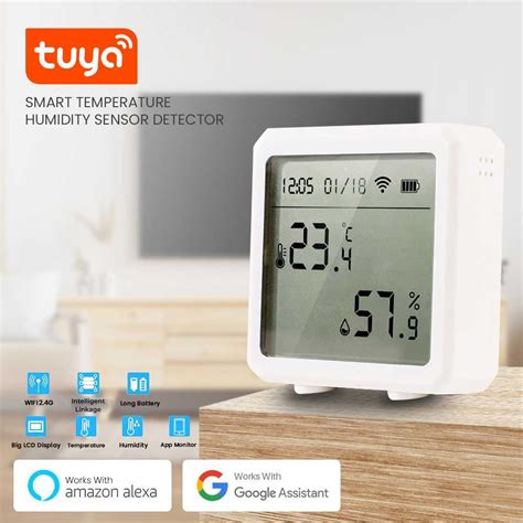 Jual Tuya Smart Temperature Humidity Sensor Detector Wifi