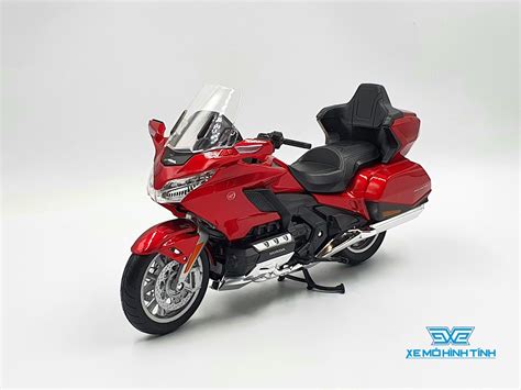 Xe Mô Hình Honda Gold Wing 2020 112 Đen Viền Đỏ Shop Xe Mô