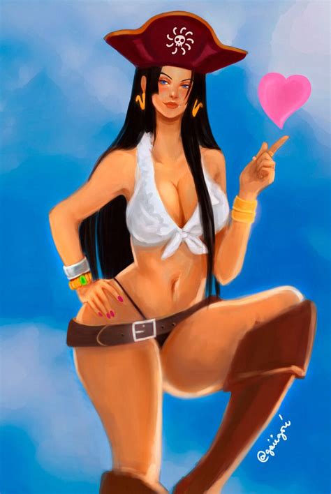 Artstation Flag Diamond Ship Boa Hancock Goii Goré Diamond Ship One Piece Swimwear