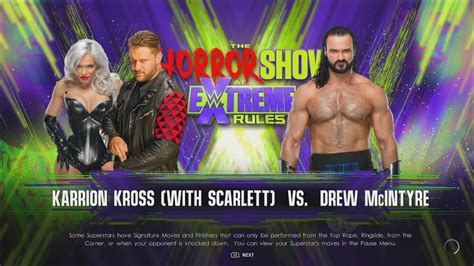 Simulation Karrion Kross Vs Drew Mcintyre Extreme Rules 2022 YouTube