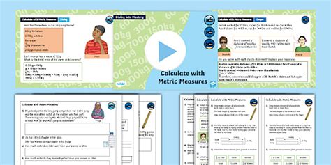 👉 Y6 Dim Step 3 Calculate With Metric Measures Teaching Pack