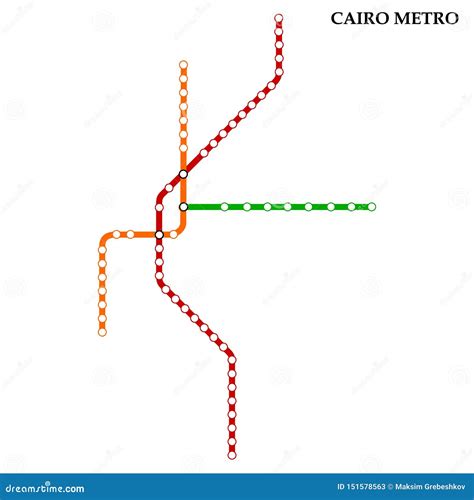 Map of the metro, Subway stock illustration. Illustration of colorful