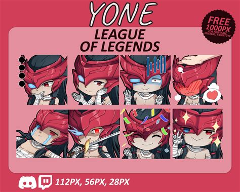 Yone Lol Emotes Yone Emotes League Of Legends Emotes Twitch Emotes
