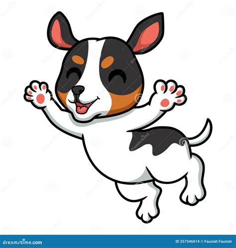 Cute Rat Terrier Dog Cartoon Posing Stock Vector - Illustration of pose, cheerful: 257346014