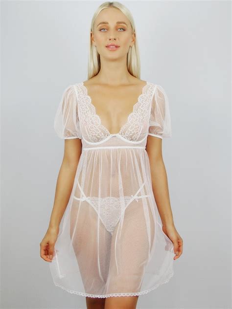 White Bridal Lingerie Set Wedding Gift Hand Made Lingerie Etsy