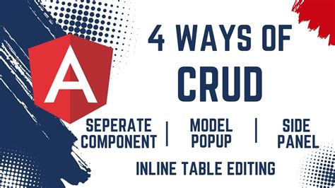 Different Ways Of Doing Crud Operation Angular Model Popup Side