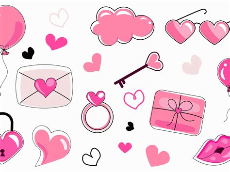 Cute Valentine Stickers! by Jhumur Sarker on Dribbble