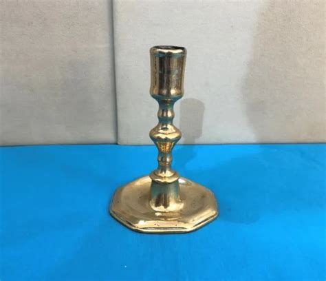 Ancien Bougeoir Bronze Eme Candlestick Xviii Eme Louis Xv Style