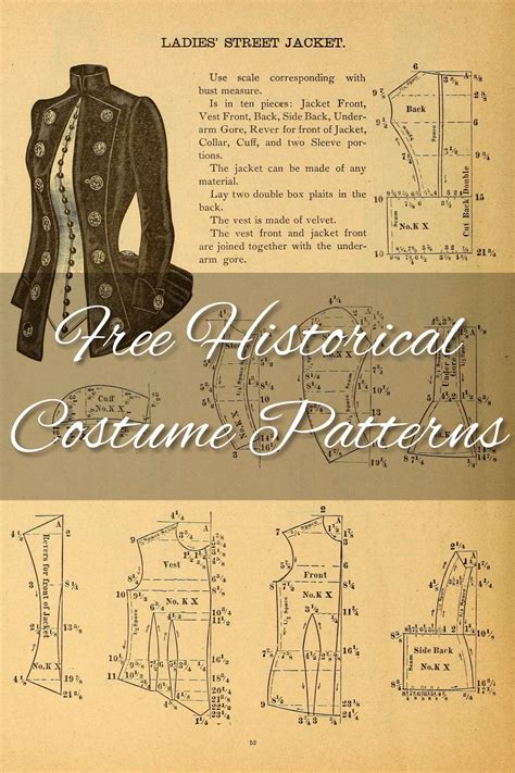 Free historical costume patterns – Artofit