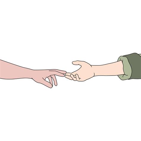 Manga Hands Reaching Out Clipart