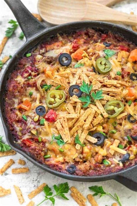 One Skillet Turkey Tex Mex Casserole Life Made Sweeter