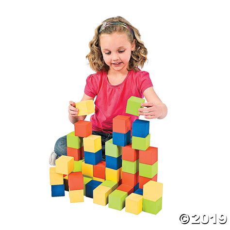 Bright Foam Blocks - Toys - 48 Pieces - Walmart.com