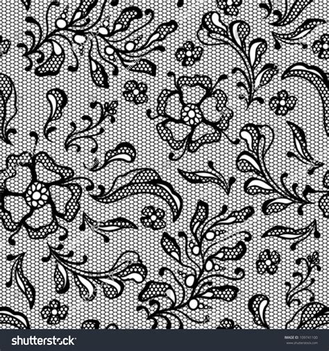 Vintage Lace Background Ornamental Flowers Vector Texture