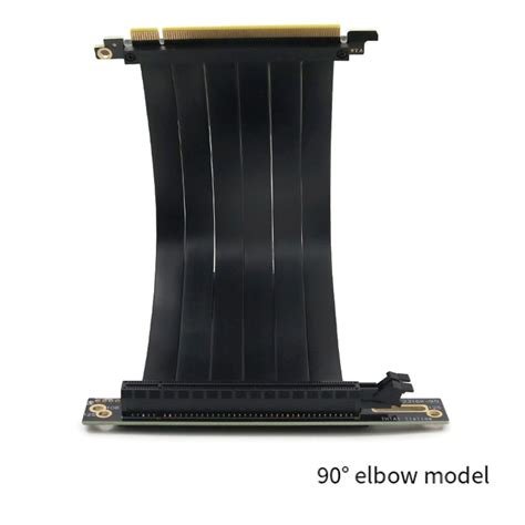 PCI-E 3.0 16X 90 градусов PCI-E Удлинительный кабель для видеокарты ...