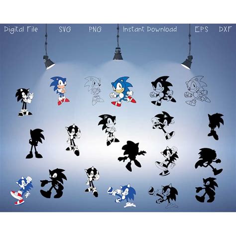 Sonic Svg Bundle Sonic Svg The Hedgehog Svg Sonic Svg So Inspire