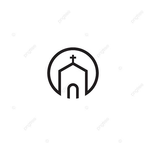 Church Logo Template Vector Icon Illustration Building Community Gospel ...