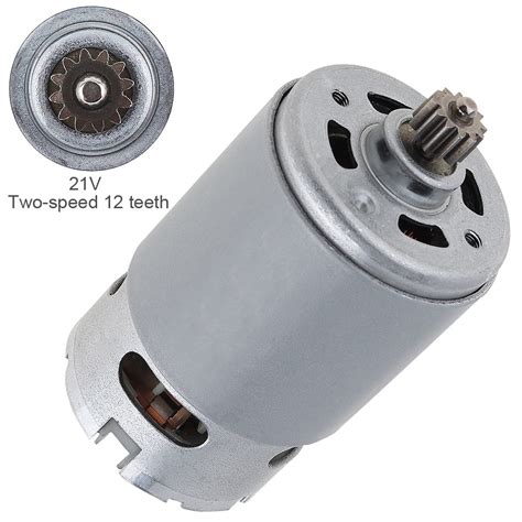 RS550 21V 19500 RPM DC Motor With Two Speed 12 Teeth And High Torque