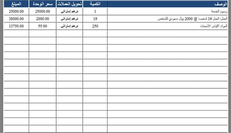 Download Arabic Vat Invoice Template For Bahrain Kuwait Oman Qatar