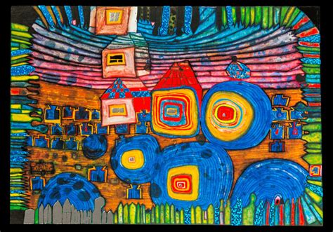 Buy Hundertwasser Postcard The Windows Are Going Home