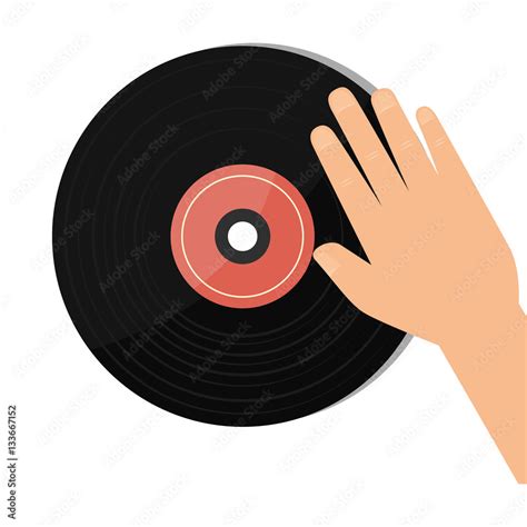 Vinyl Retro Music Icon Vector Illustration Design Stock Vector Adobe