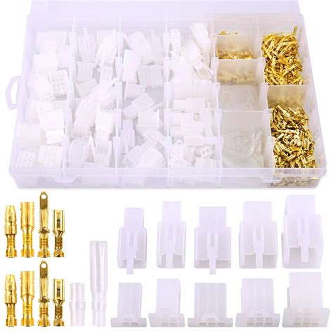 Glarks 700Pcs 2 8mm 2 3 4 6 9 Pin Plug Housing Pin Header Crimp